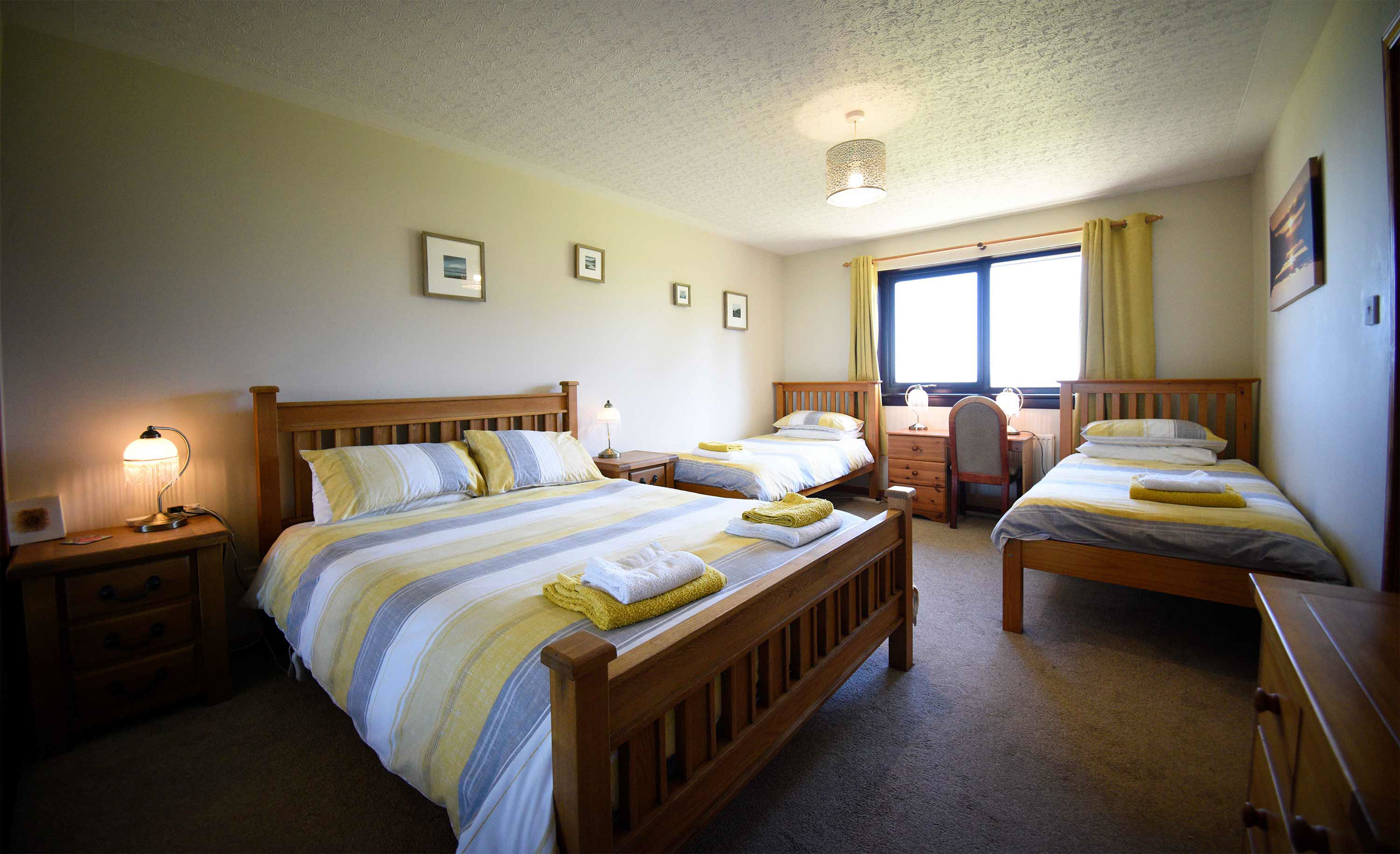 Half of Three is an modern self catering accommodation with en suite bathroom with powerful shower in Glenhinnisdal