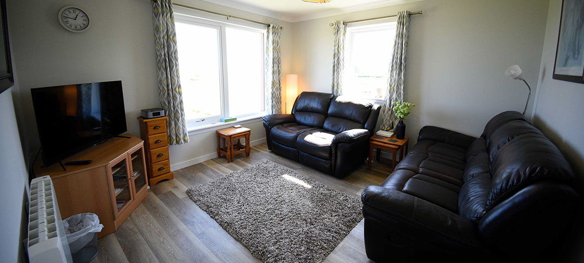 Stay in total comfort at anmara self catering accommodation near Staffin on the Isle of Skye with sea views