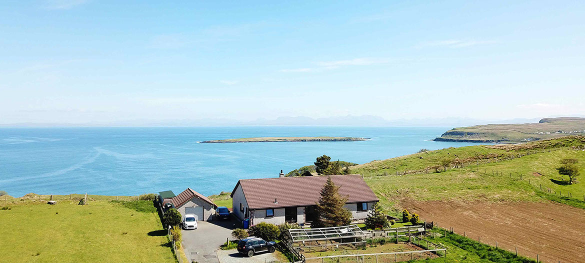 Gairloch View Bed and Breakfast is a sea view accommodation located near Staffin on the Isle of Skye