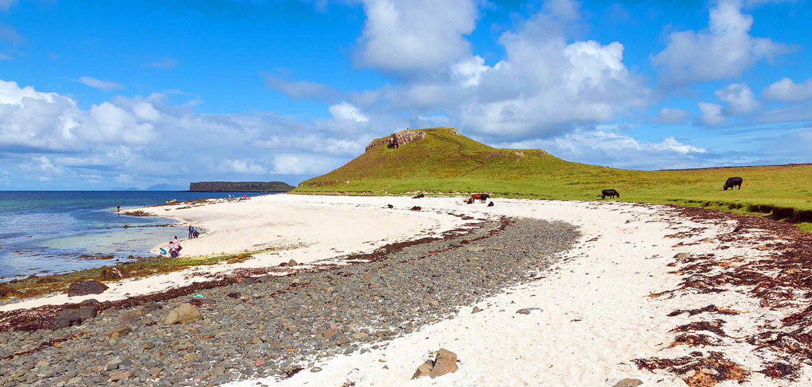 Visit the Isle of Skye and explore the Coral Beach when you stay at Gairloch View accommodation near Staffin